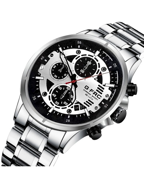 Reloj G-force H4230g Cronografo Funcional Acero + Estuche