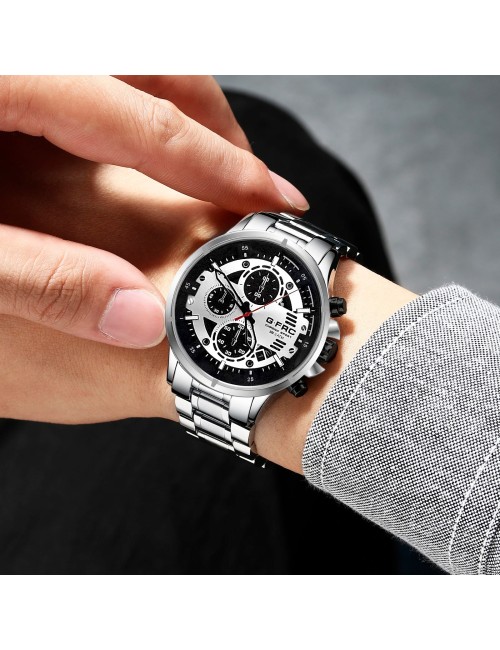 Reloj G-force H4230g Cronografo Funcional Acero + Estuche