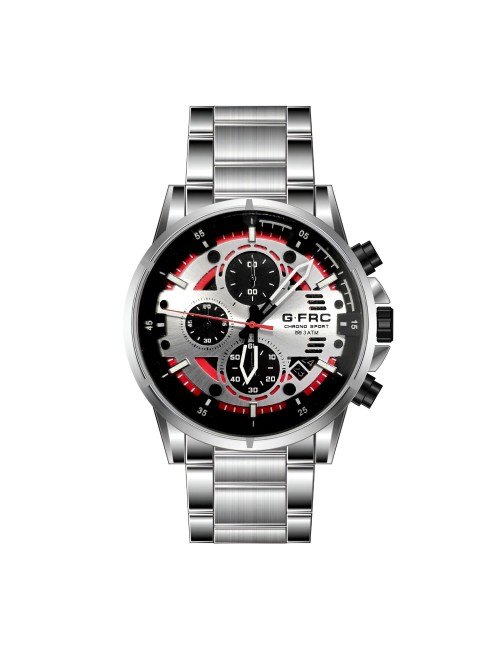 Reloj G-force H4230g Cronografo Funcional Acero + Estuche