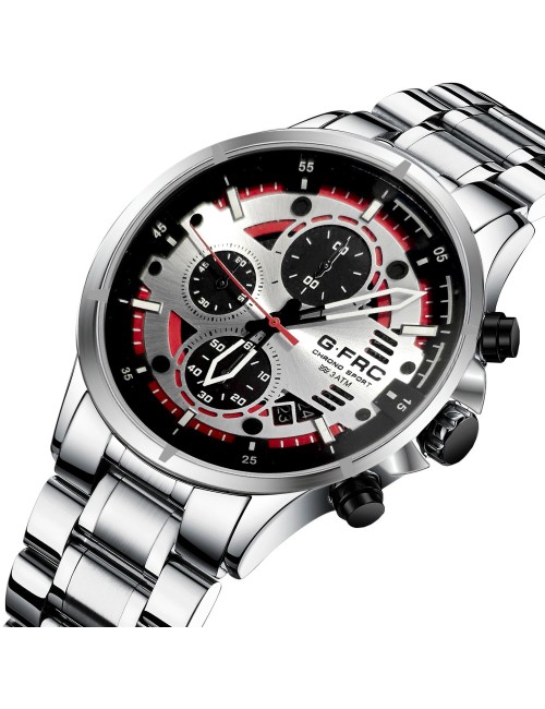 Reloj G-force H4230g Cronografo Funcional Acero + Estuche