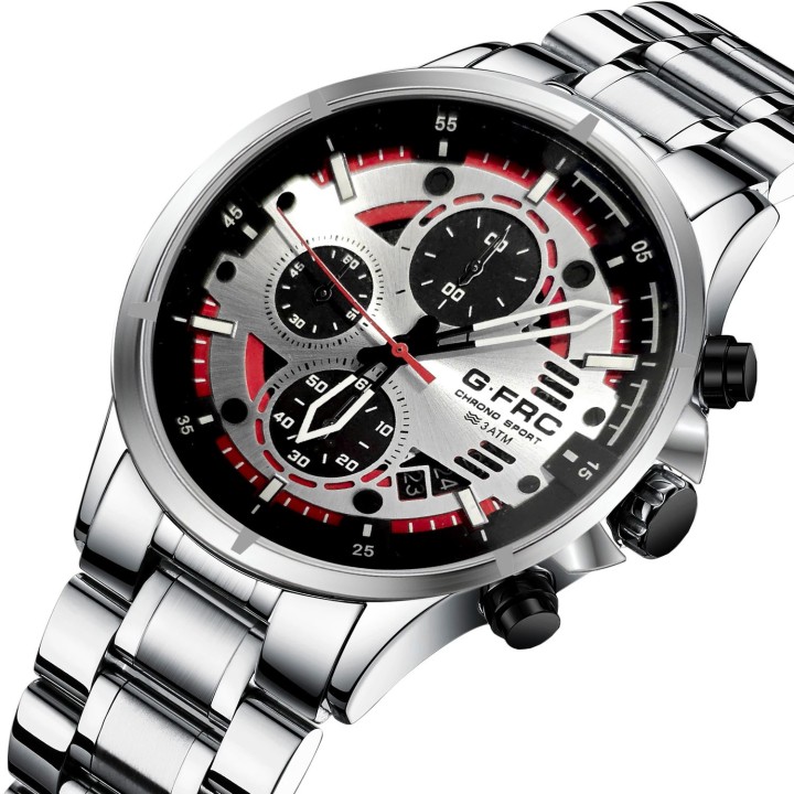 Reloj G-force H4230g Cronografo Funcional Acero + Estuche