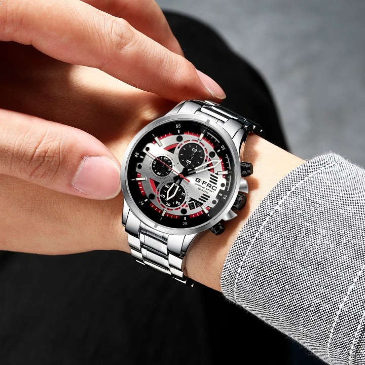 Reloj G-force H4230g Cronografo Funcional Acero + Estuche