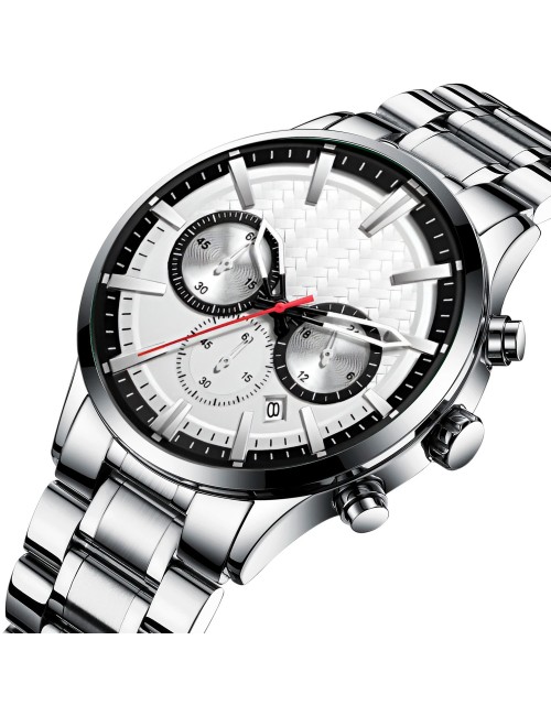 Reloj G-force H4239g Cronografo Funcional Acero + Estuche