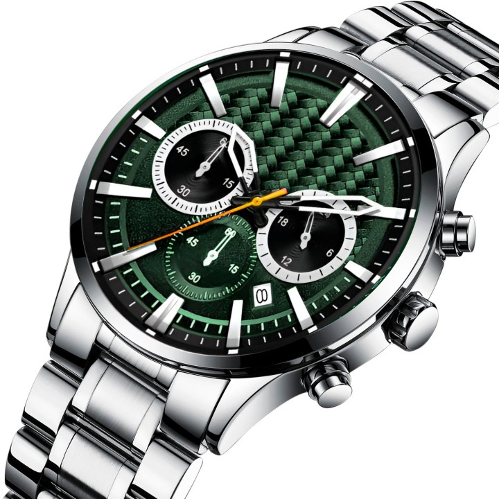 Reloj G-force H4239g Cronografo Funcional Acero + Estuche