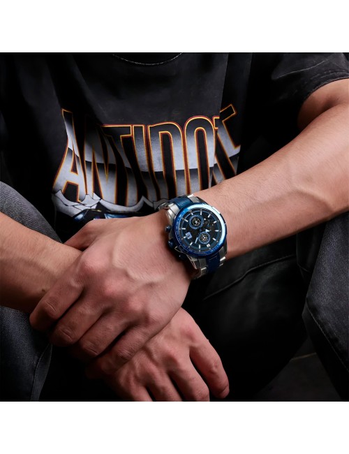 Reloj G-force Gf8033 Cronografo Funcional Acero + Estuche