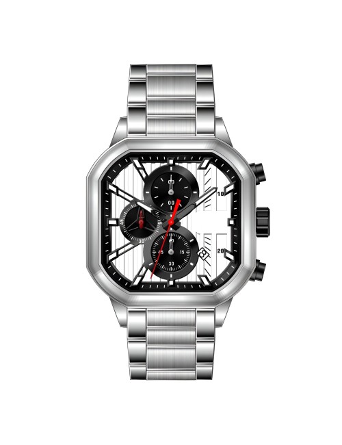 Reloj G-force H4233g Cuadrado Cronografo Funcional + Estuche