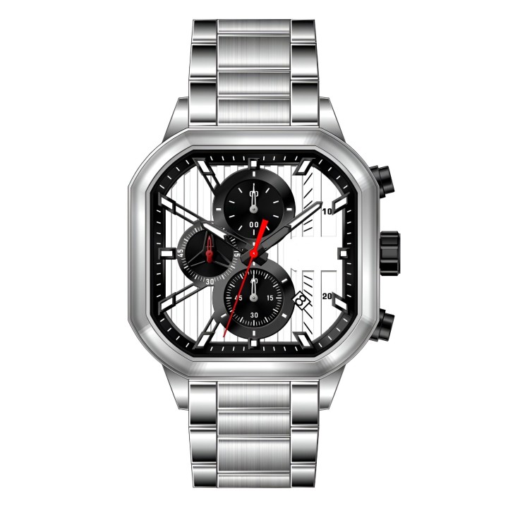 Reloj G-force H4233g Cuadrado Cronografo Funcional + Estuche