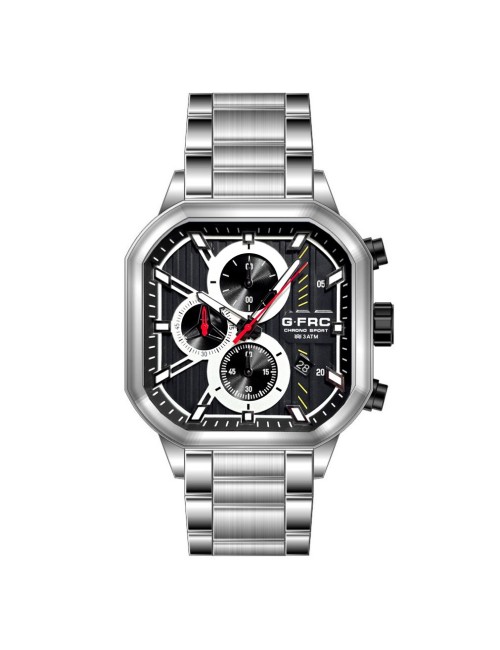 Reloj G-force H4233g Cuadrado Cronografo Funcional + Estuche