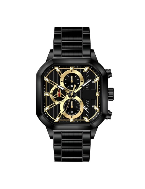 Reloj G-force H4233g Cuadrado Cronografo Funcional + Estuche