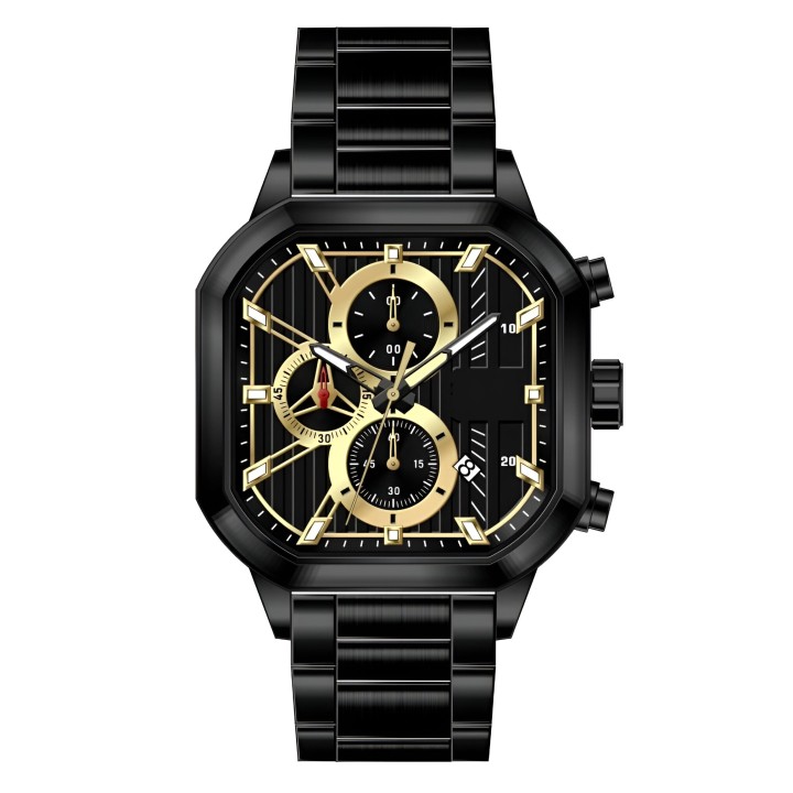 Reloj G-force H4233g Cuadrado Cronografo Funcional + Estuche