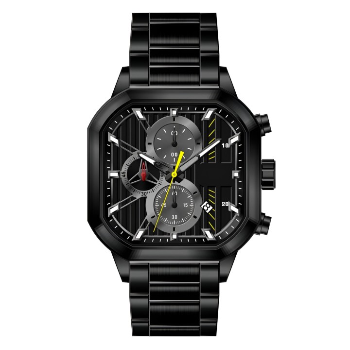 Reloj G-force H4233g Cuadrado Cronografo Funcional + Estuche