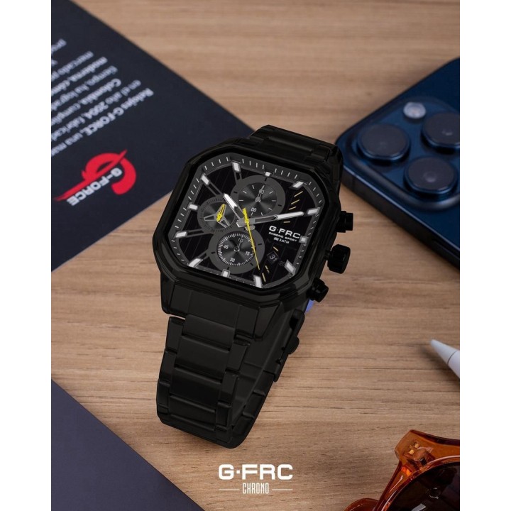 Reloj G-force H4233g Cuadrado Cronografo Funcional + Estuche
