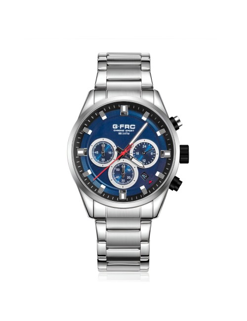Reloj G-force H4235g Cronografo Funcional Acero + Estuche