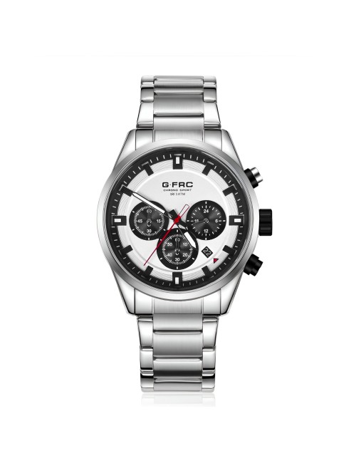 Reloj G-force H4235g Cronografo Funcional Acero + Estuche