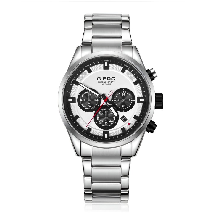 Reloj G-force H4235g Cronografo Funcional Acero + Estuche