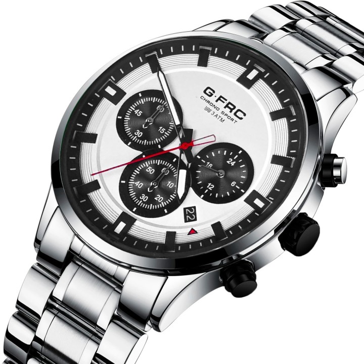 Reloj G-force H4235g Cronografo Funcional Acero + Estuche