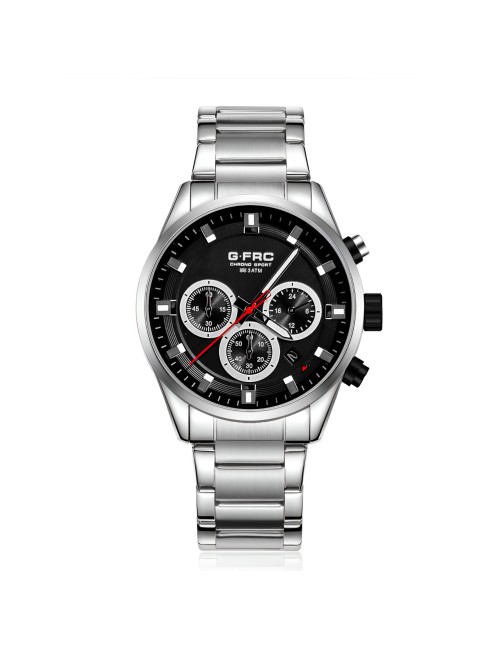 Reloj G-force H4235g Cronografo Funcional Acero + Estuche