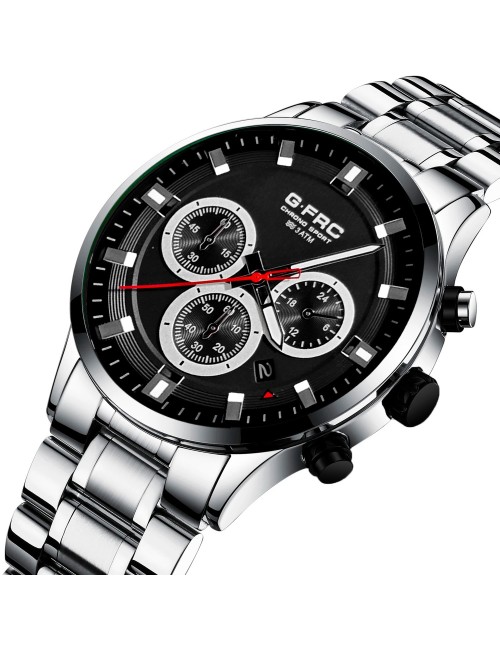 Reloj G-force H4235g Cronografo Funcional Acero + Estuche
