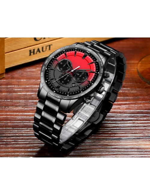 Reloj G-force H4231g Cronografo Funcional Acero + Estuche