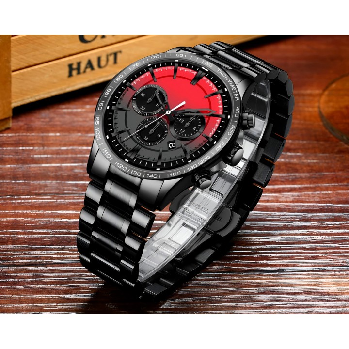 Reloj G-force H4231g Cronografo Funcional Acero + Estuche