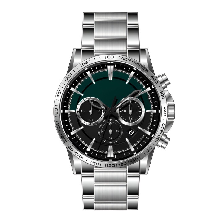 Reloj G-force H4231g Cronografo Funcional Acero + Estuche