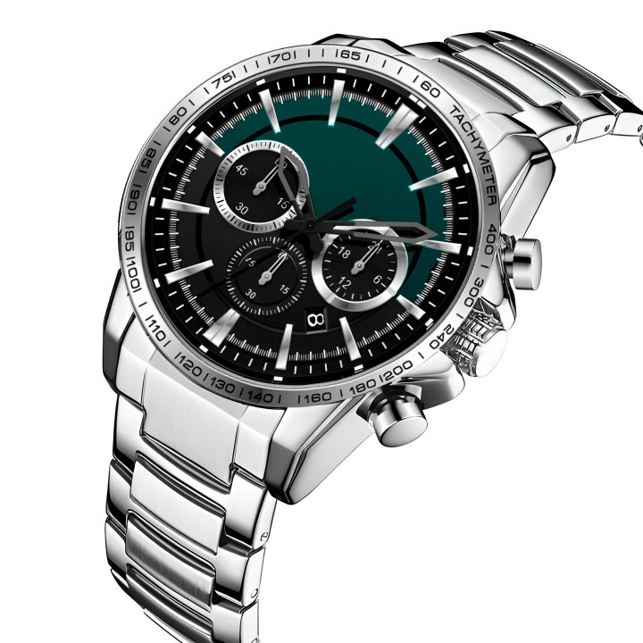 Reloj G-force H4231g Cronografo Funcional Acero + Estuche