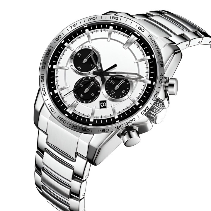 Reloj G-force H4231g Cronografo Funcional Acero + Estuche