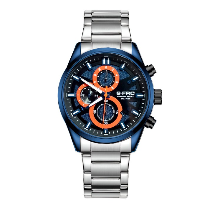 Reloj G-force H4237g Cronografo Funcional Acero + Estuche