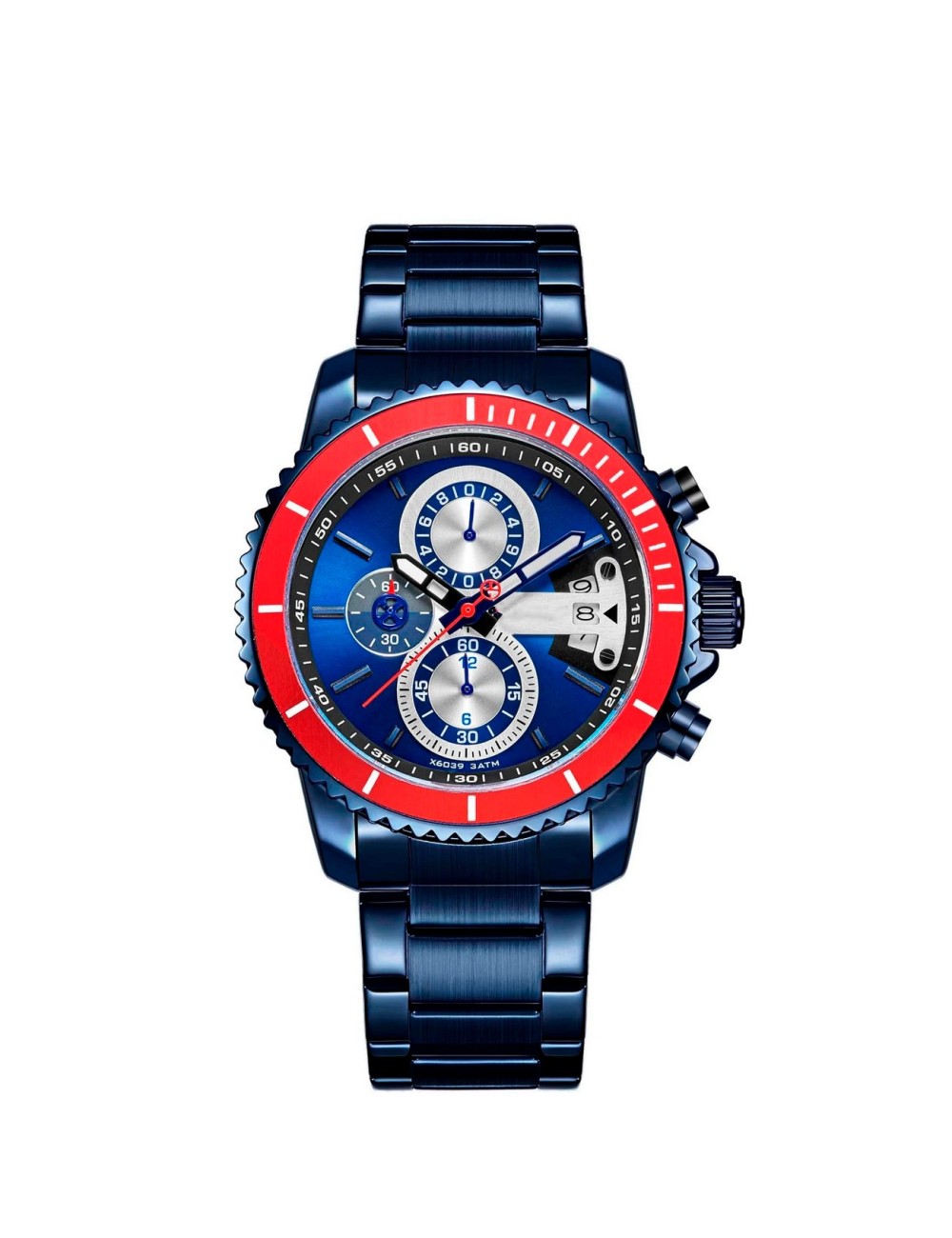 Reloj G-force H3843g Cronografo Funcional Acero + Estuche