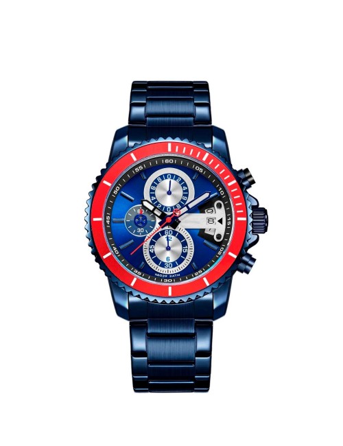Reloj G-force H3843g Cronografo Funcional Acero + Estuche