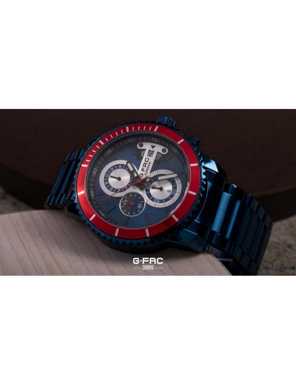 Reloj G-force H3843g Cronografo Funcional Acero + Estuche