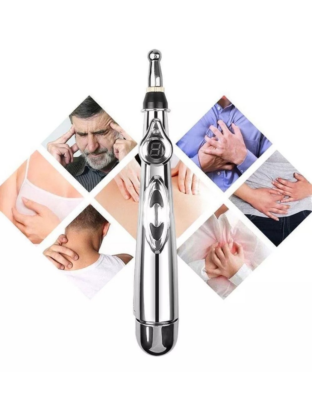 Pluma De Acupuntura Masajeadora Electroestimulación Portatil