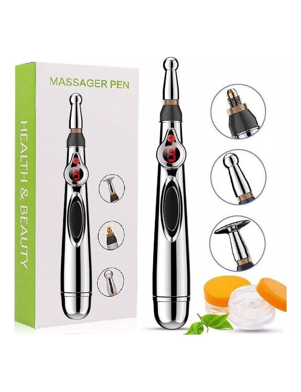 Pluma De Acupuntura Masajeadora Electroestimulación Portatil