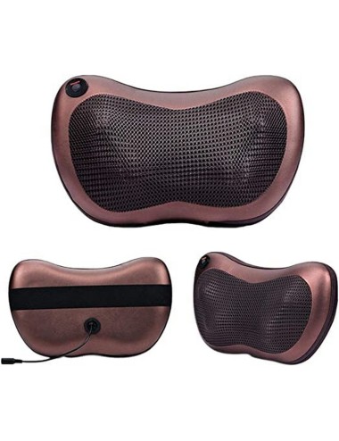 Cojin Masajeador Con Adaptador Para Carro Y Hogar Portatil
