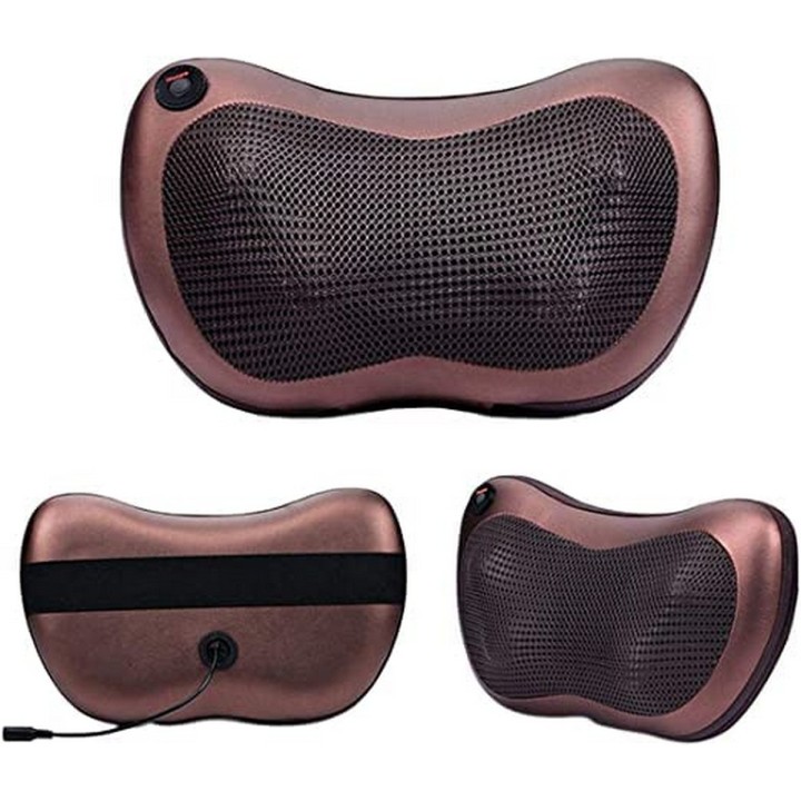 Cojin Masajeador Con Adaptador Para Carro Y Hogar Portatil
