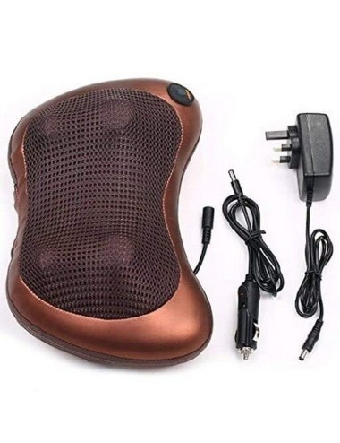 Cojin Masajeador Con Adaptador Para Carro Y Hogar Portatil