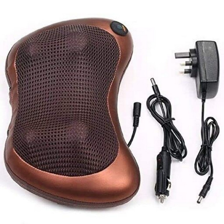 Cojin Masajeador Con Adaptador Para Carro Y Hogar Portatil