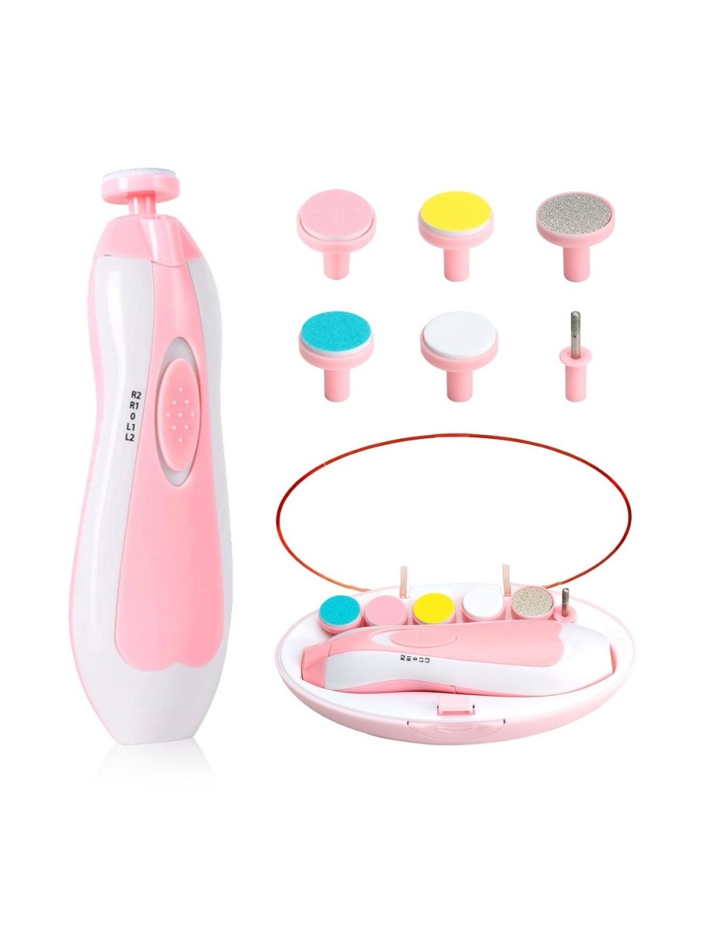 Lima De Uñas Bebe Infantil Eléctrico Unisex + Baterias