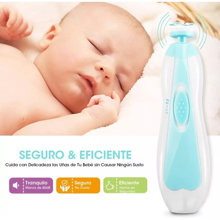 Lima De Uñas Bebe Infantil Eléctrico Unisex + Baterias
