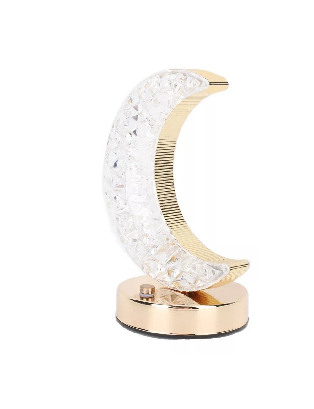 Lámpara De Mesa Recargable Luna 3d Tactil Luz Calida Mixta