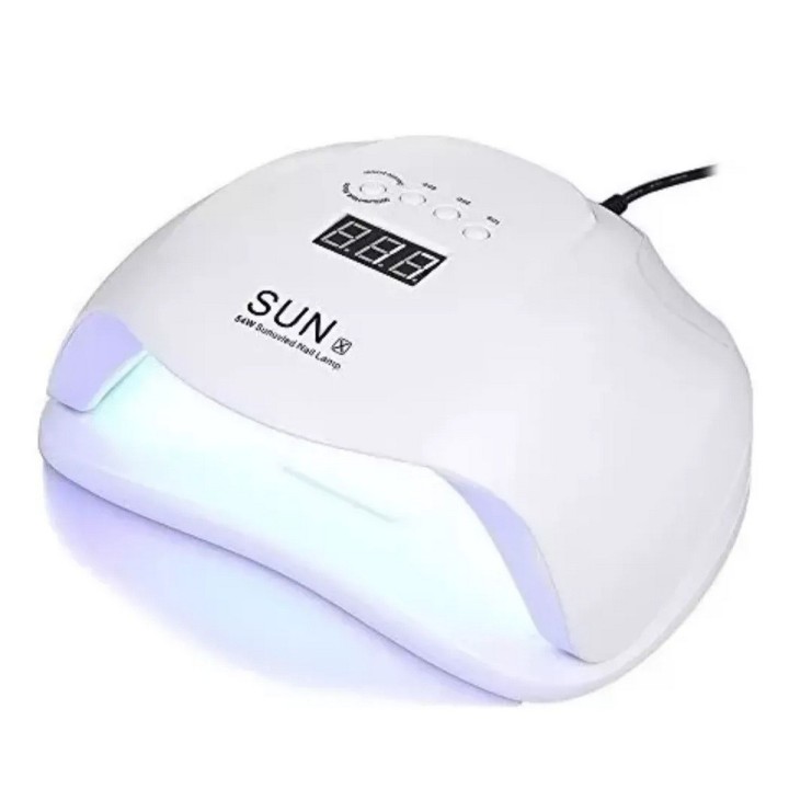 Lampara Led-uv De Uñas Gel Profesional Secado Rapido 48 Wats