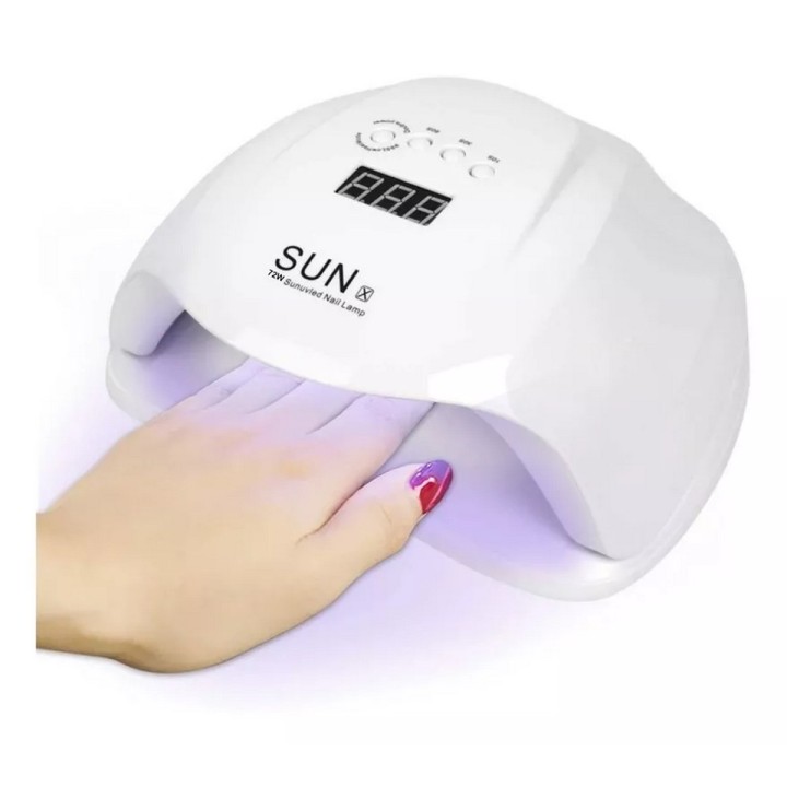 Lampara Led-uv De Uñas Gel Profesional Secado Rapido 48 Wats