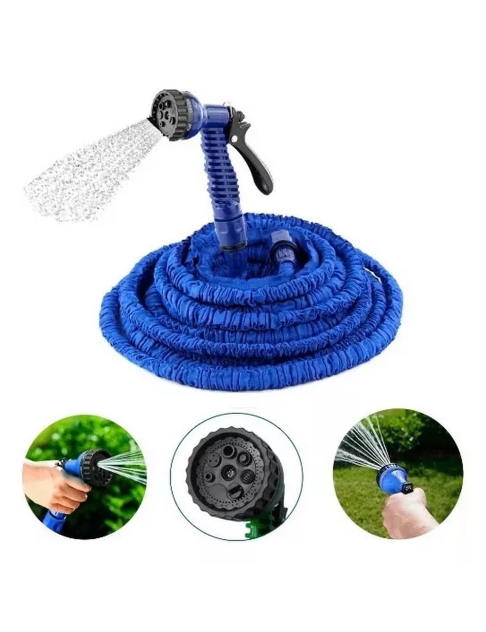Manguera Expandible 30 Metros Flexible Aspersor Multiusos
