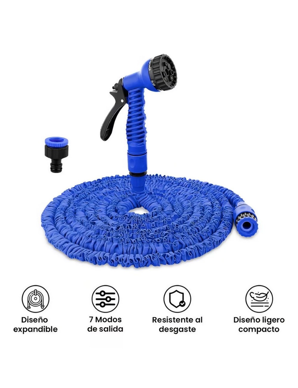 Manguera Expandible 30 Metros Flexible Aspersor Multiusos