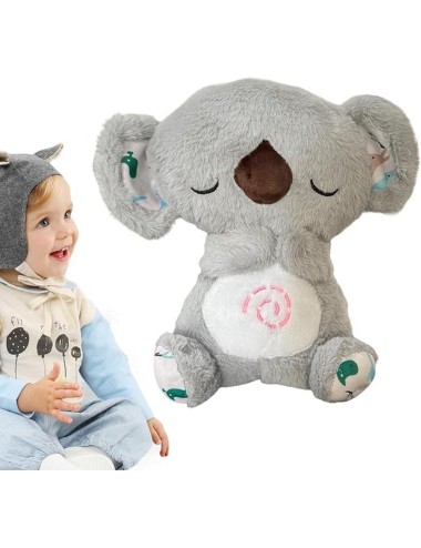 Koala Nutria Peluche Que Respira Sonido Luz Unisex + Bateria