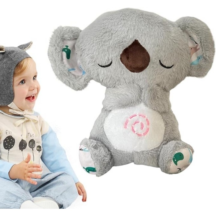 Koala Nutria Peluche Que Respira Sonido Luz Unisex + Bateria