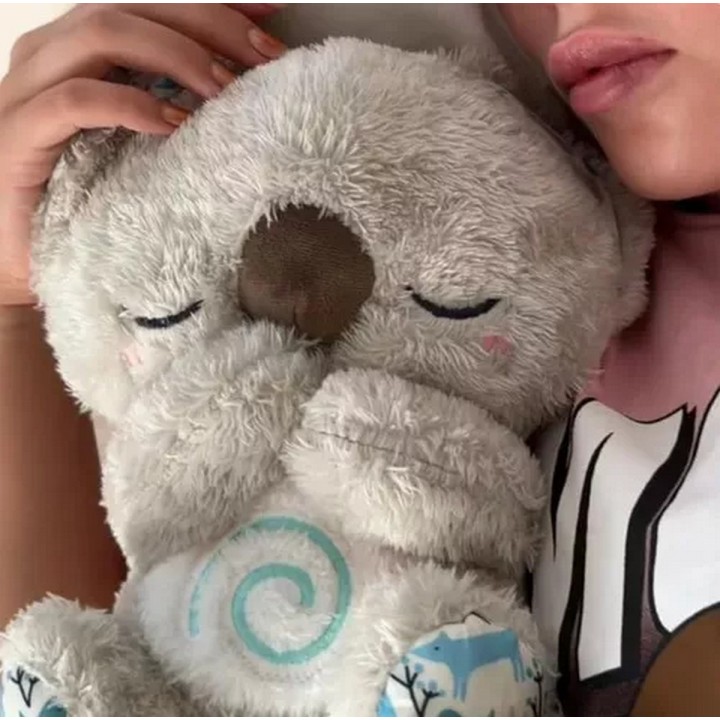 Koala Nutria Peluche Que Respira Sonido Luz Unisex + Bateria