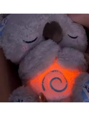 Koala Nutria Peluche Que Respira Sonido Luz Unisex + Bateria