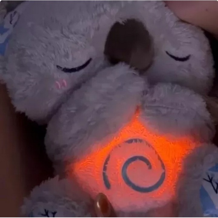 Koala Nutria Peluche Que Respira Sonido Luz Unisex + Bateria