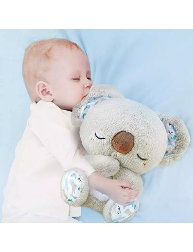 Koala Nutria Peluche Que Respira Sonido Luz Unisex + Bateria